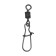 Twal with a fastener Namazu Pro Rolling Ribbed Swvel, Carbon, Size 3. Test-57 kg