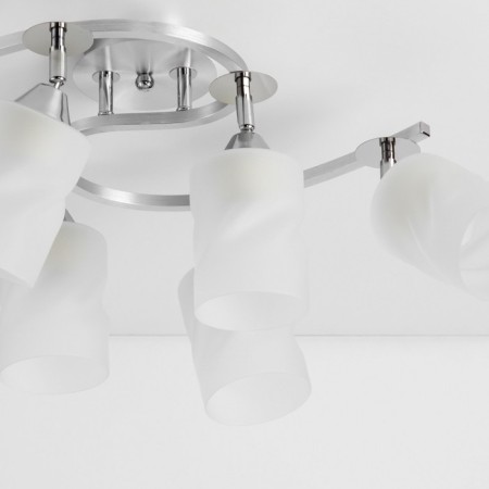 Ceiling Citilux Cutilux CL119260, 52x38x1.5 cm, 6x75W, E27, Gray color-6