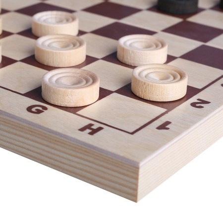 Checkers "Classic", 40 pcs, d-2.7 cm, field 30 x 30 cm-1