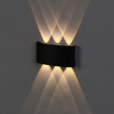 Fronts' lamp "Semesfer", FSD-003, 6 W, 3000K, 3 rays, IP65, 220 V, metal, black-1
