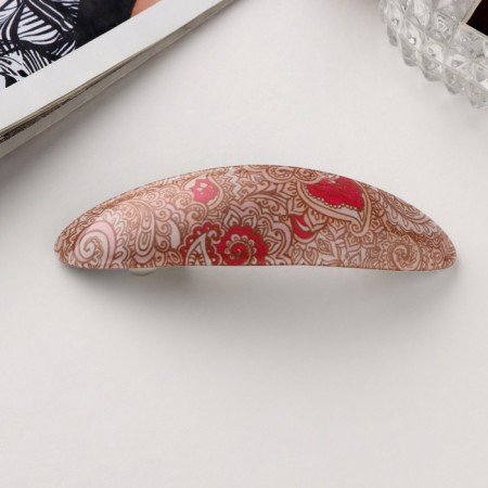 Hair hairpin "Silva" Patterns, 9 cm, mix