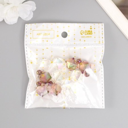 Decor for the work of acrylic "Cube" set of 10 pcs 2.1x1.6x1.6 cm-3