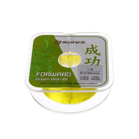 Nisus Forward Warrior fishing line, diameter 0.165 mm, test 2.45 kg, 150 m, green
