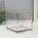 Glass of glass per 1 candle "Square" transparent 15x15x15 cm