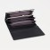 Women's wallet on magnets, black color