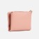 Women's wallet on the button, pink color
