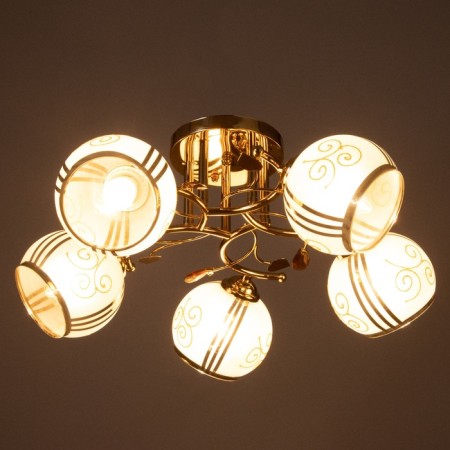 Greta chandelier 5x40W E27 Gold Model: 2600553-2