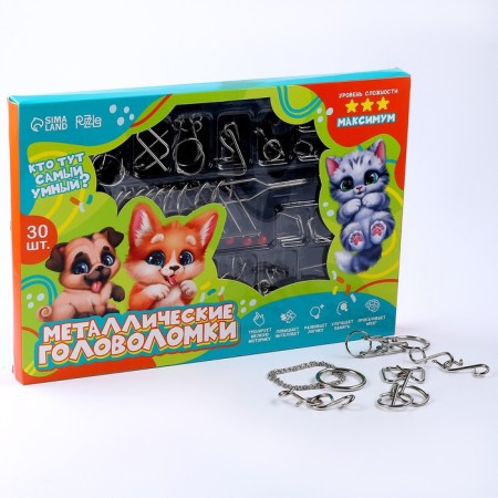 Metal puzzle 30 pcs "Fluffy"-1