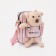 Bag's bag with lightning, pink color