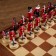 Chess souvenir "Civil Wars", h king-8 cm, h Parashka-6 cm, 36 x 36 cm