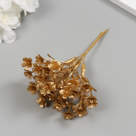 Artificial plant for creativity "forget -me -nots" 1 bouquet = 6 twigs gold 13.5 cm-2
