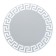 Mirror, wall, with sandblasting graphics, d = 70 cm