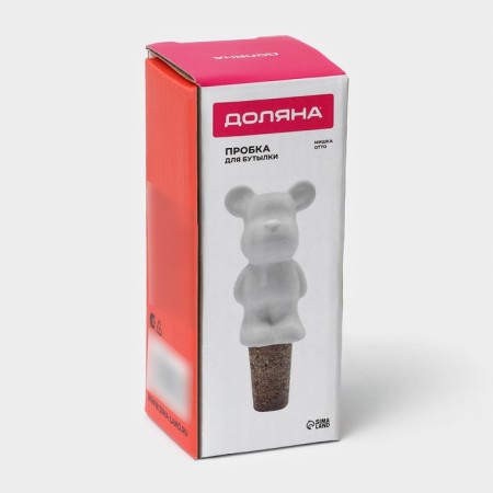 The plug for the bottle of the share "Stylish Bear", 3.5 × 3.5 × 10 cm-6