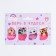 A set of magnetic bookmarks 4 pieces on the substrate "Believe in miracles"