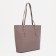 Zipper bag, external pocket, brown color