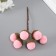 Flowers for decorating "Clat" pink 1 bouquet = 6 branches d = 2 cm 11 cm