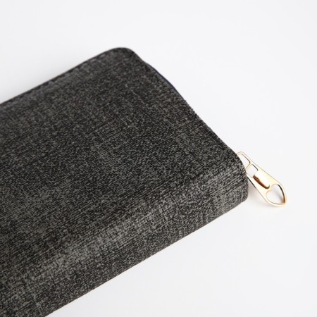 Women's wallet with lightning, gray color-2