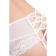 Erotic Erolata Cheryl panties with imitation lacing, size 54-56, white color