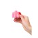 Candle Pecado BDSM "Women's Silhouette", Pink color, 49 g