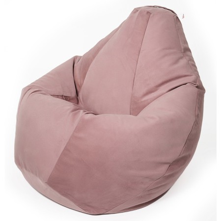 Mear-bag “Pear” is small, diameter 70 cm, height 90 cm, dusty rose, velor