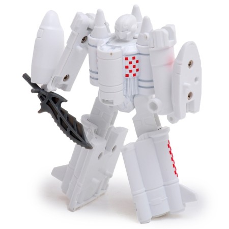 Rocket robot is transformed with metal elements-1