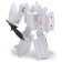 Rocket robot is transformed with metal elements