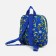Baby backpack on lightning, external pocket, blue color