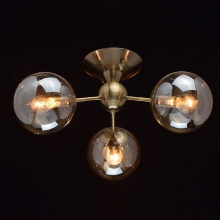 Chase "Olivia", 3x60W E14, brass color-1