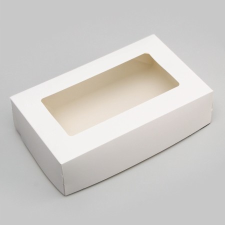 Packaging for products with a window, white, 23 x 14 x 6 cm, 1.9 liters-4