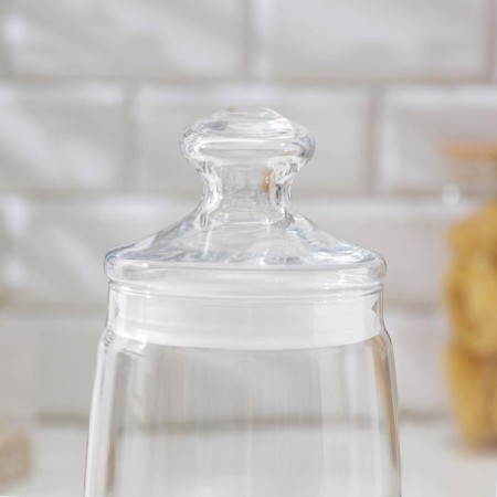 Bank for bulk products glass cesni, 1.5 l, with a lid-1