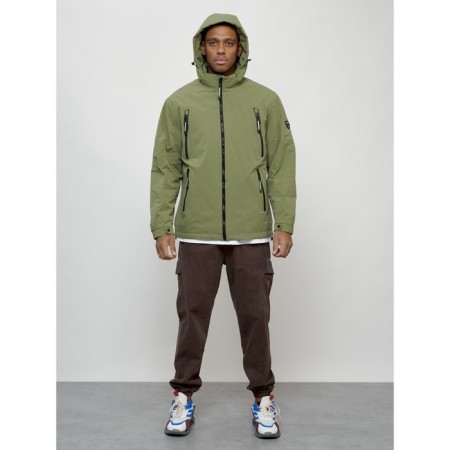 Male spring jacket, size 56, green color-4