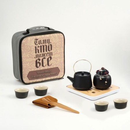A set for a tea ceremony 10 items, 4 people, a cup 40 ml, a kettle 200 ml-1