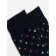 Men's cotton socks Diwari Happy "Triangles", size 25, dark blue color