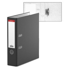 A4, 70 mm registrar, Erichkrause Standard, Bumvinyl, with label on the spine, lower metal kant, black
