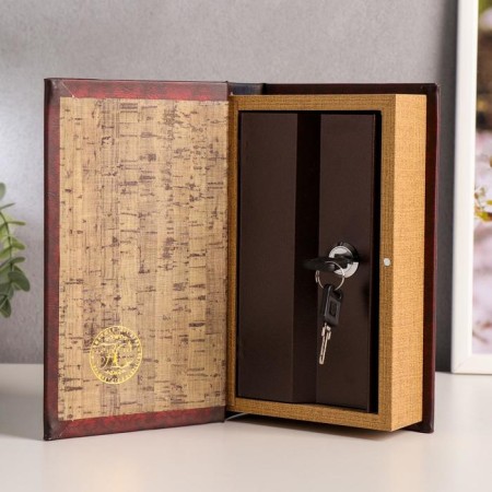 Safe wood book "Personal capital of a real man" 21x13x5 cm-1