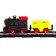 The Cracking Railway, 2 Trains, Railway Strelka, works from batteries, light and sound