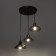 Lamp "Arten" 3xe27 40W black 30x30x6-106 cm