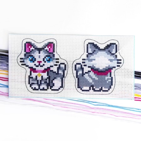 Cross-stitch. Toy "The most beautiful kitten", a set for creativity-2