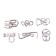 Metal puzzle “Viking riddles”, set of 6 pcs.