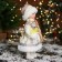 Snow Maiden "In a fur coat with lace and bead" 30 cm, silver