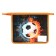 Folder for notebooks A5, 245 x 195 x 50 mm, lightning from above, to 30shK5, "fire ball", laminated cardboard/textiles,