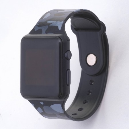 Electronic watch watches with camouflage, silicone strap-1