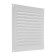 Ventilation grate Zein Lux RM1919C, 190 x 190 mm, with a grid, metal, gray