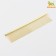 A comb for wool with galvanic coating, 18.8 x 4.2 cm, golden