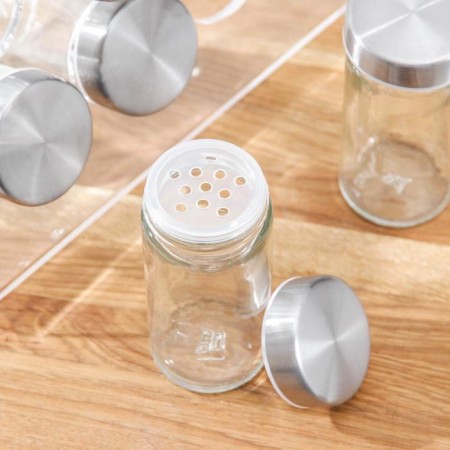Speak for spices on the high-tech stand, 16 × 16 × 16 cm, capacity, 90 ml, 4 × 9.5 cm, 8 pcs-2
