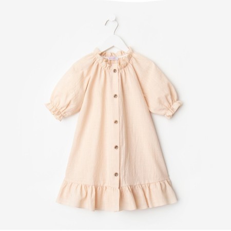 Dress for girls minku color light-beige, height 98 cm-7