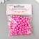 Set of beads "needlework" plastic, diameter 8 mm, 25 g, bright pink