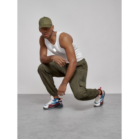 Joggers Sports Men, size 48, Khaki color-21