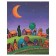 Pillow Golk "Cute town, decorative, size 16x45 cm