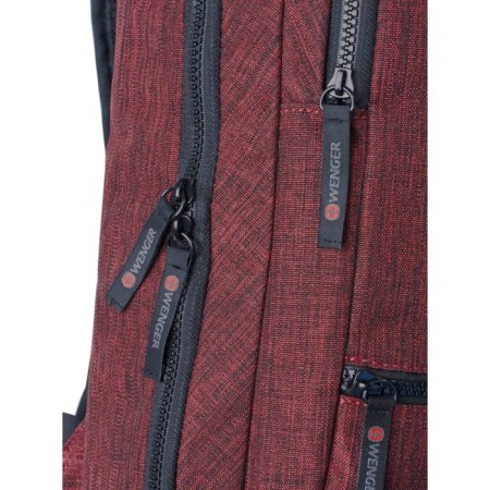 Youth backpack Wenger, 41 x 26 x 19 cm, 14l, ergonomic back, burgundy-6